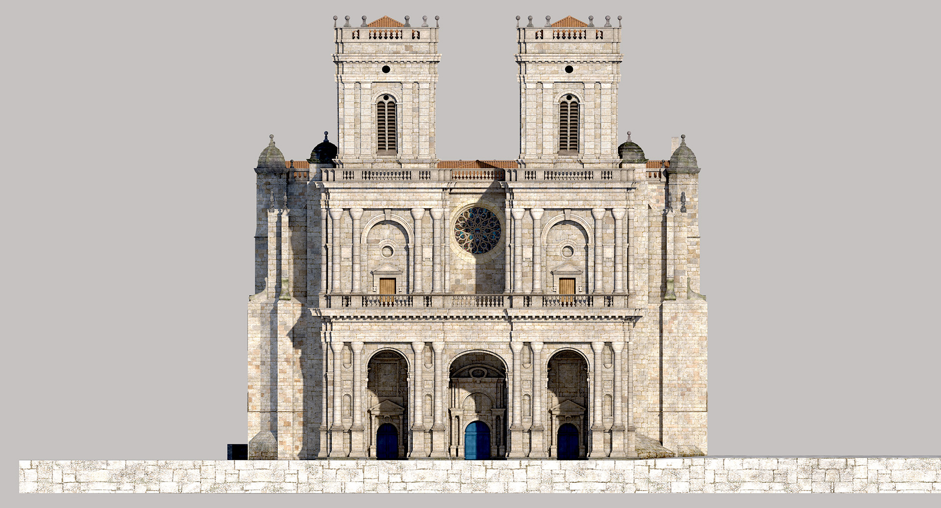 reconstitution 3D de la cathédrale Sainte-Marie d'Auch