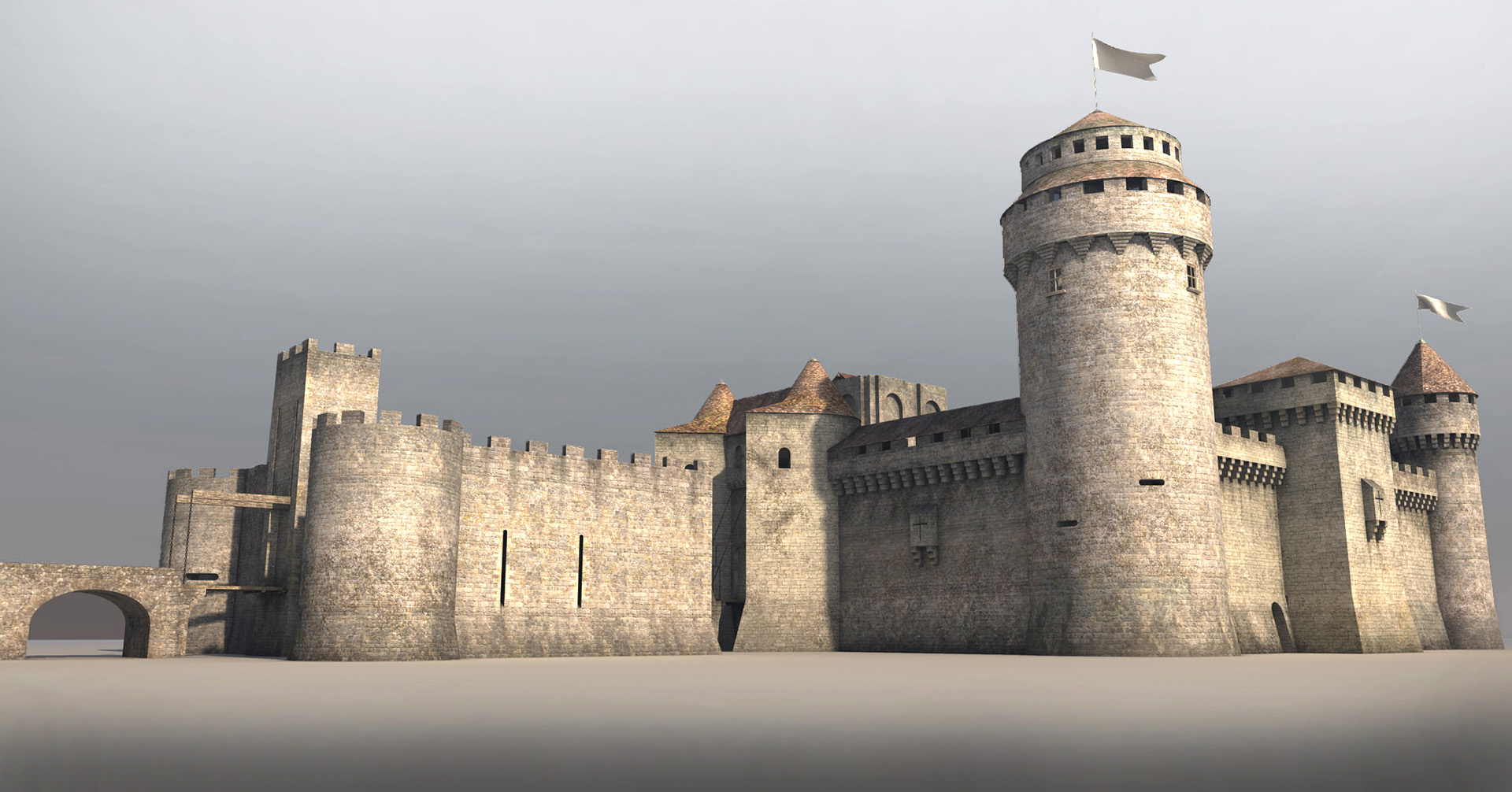 reconstitution 3d de brève histoire des châteaux forts en france