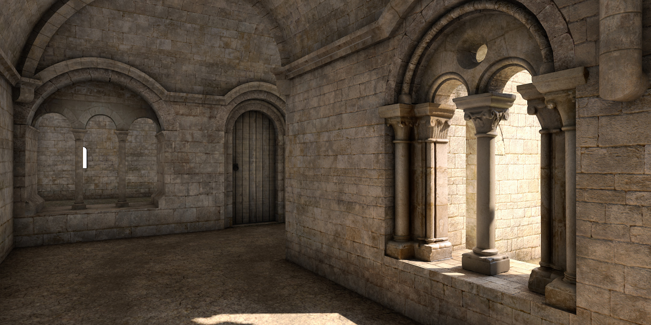 reconstitution en 3d de l'abbaye de la celle