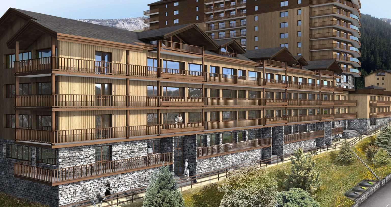 création de visuels 3d pour la requalification d'une copropriété