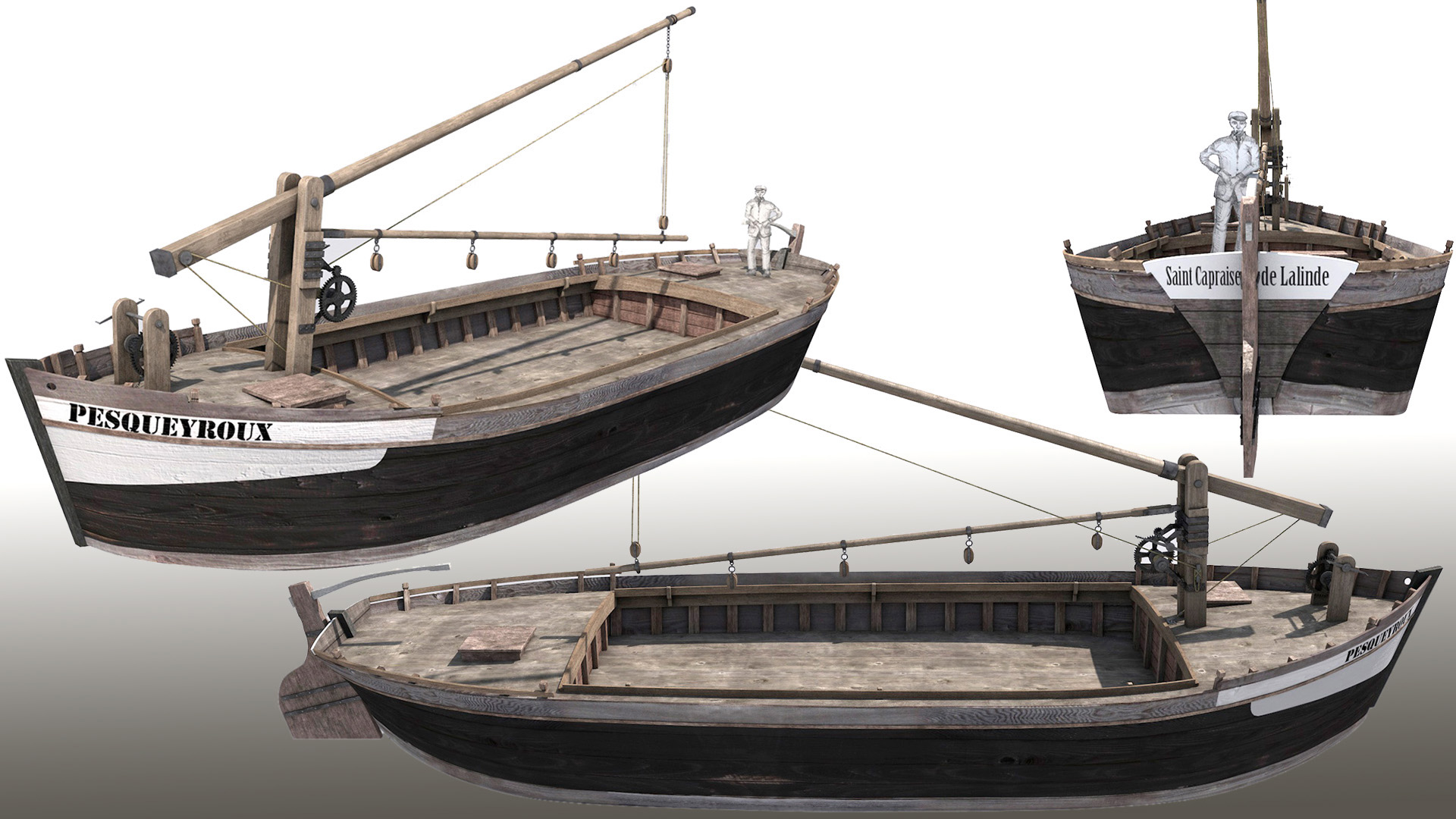 gabare 3d animation matte painting