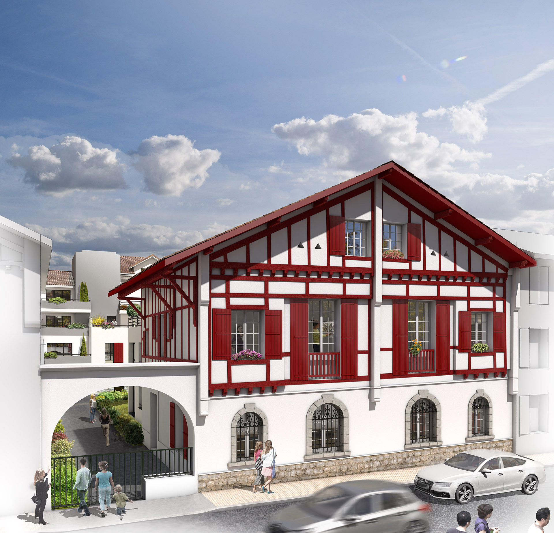 visualisation 3d du projet immobilier Itxia