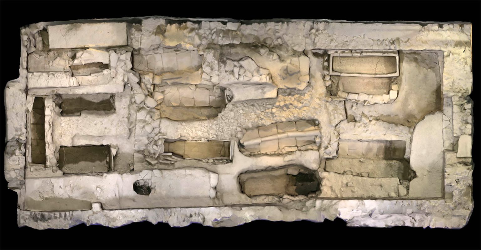 reconstitution 3d de la crypte archeologique de digne les bains