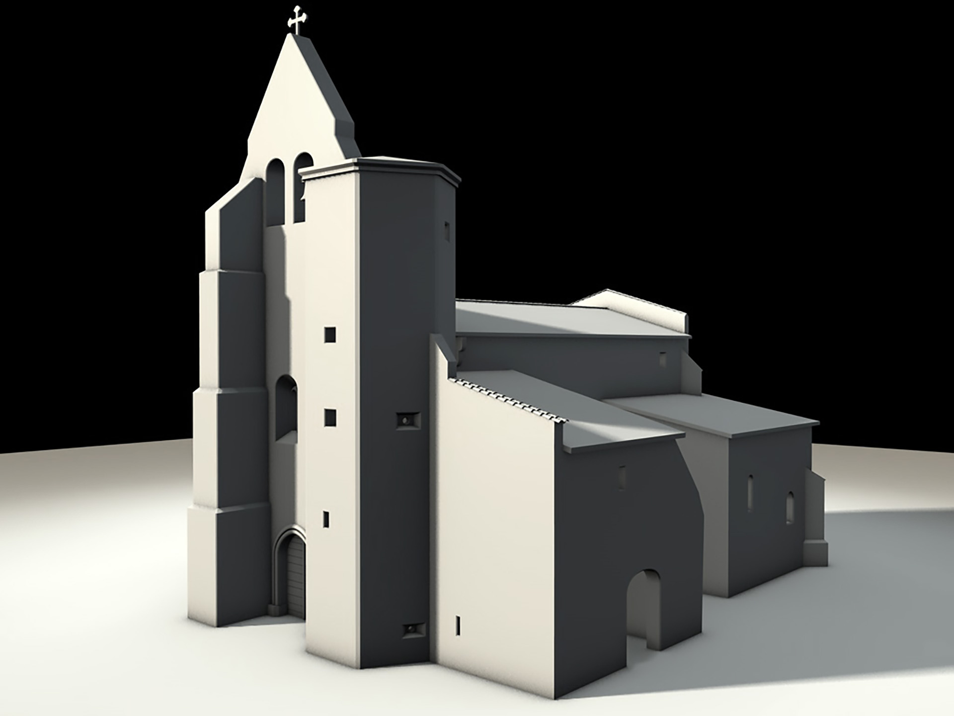 reconstitution 3d des églises romanes du mézinais