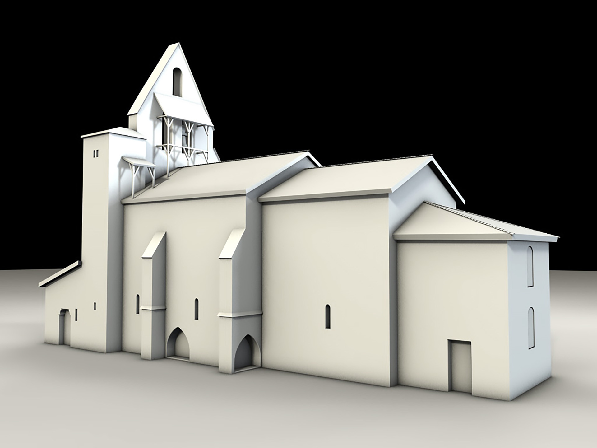 reconstitution 3d des églises romanes du mézinais