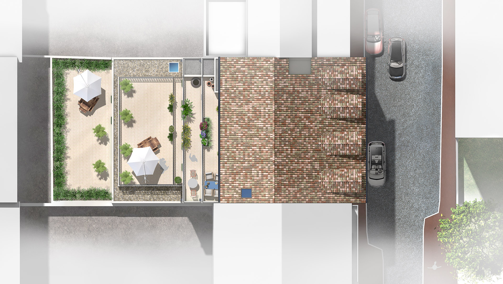 plan de masse 3d du projet immobilier vauban à saint jean de luz